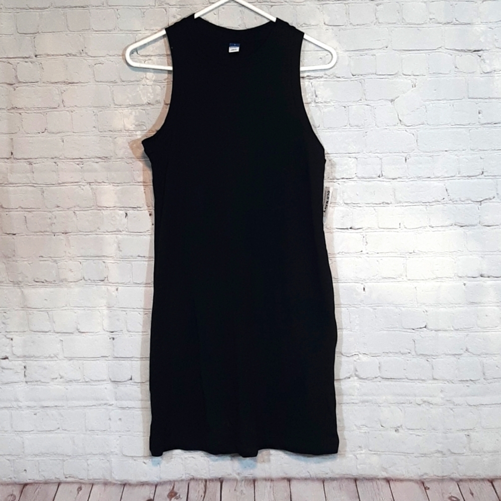 Old Navy Woman's Black Sleeveless‎ Dress S NWT